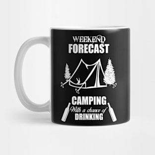 Weekend Forecast Camping Mug